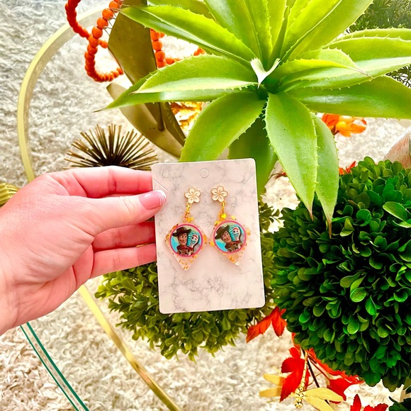Woody and Forky Acrylic Earrings - Picture 3 of 4